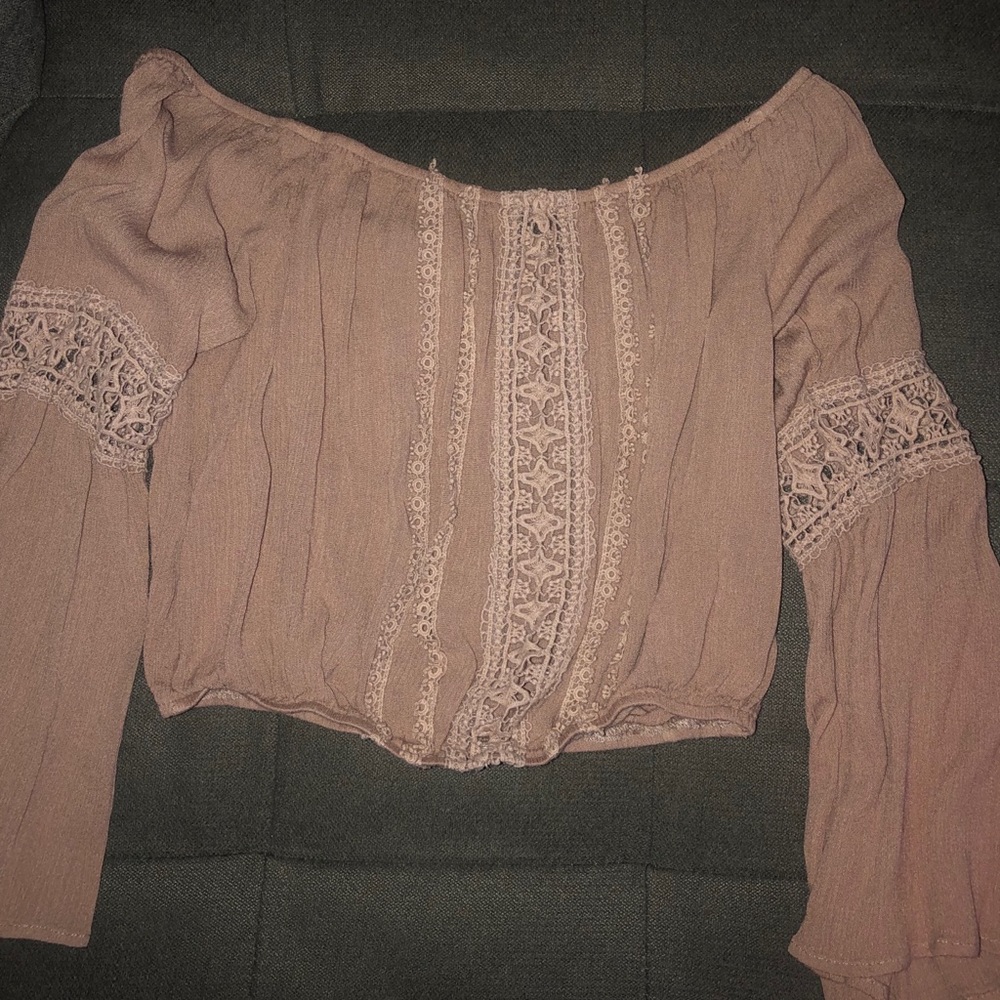 Off the shoulder crop top